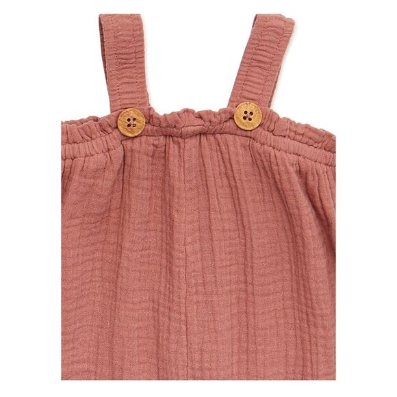 Easy-peasy Baby Girl Rose Jumpsuit Ruffle top Set 2 piece 0-3m boho FALL CASUAL - Picture 2 of 7